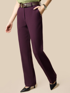 Прямые брюки из супер-плотной эластичной поливискозы