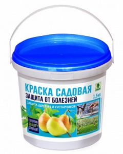 Краска акриловая сад.1.5кг бел