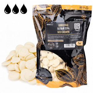 Шоколад белый без сахара 32,8%, Томер, 1 кг
