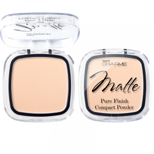 Пудра компактная Pure Matte тон 102 Слоновая кость CHARME, 14,5 гр