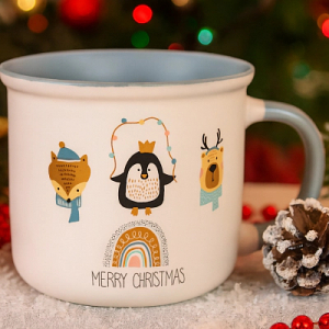 Кружка WINTER ANIMALS пингвин 350мл