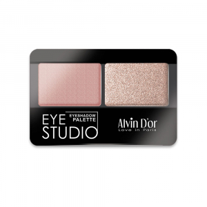 Тени для век двойные EYE STUDIO Alvin D`or многоцветный 04 Капучино,золотисто-коричневый