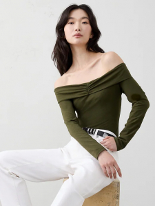 Soft Stretch Off-Shoulder Top