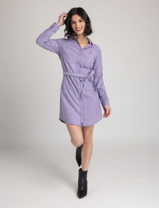 SOLID OXFORD DRESS