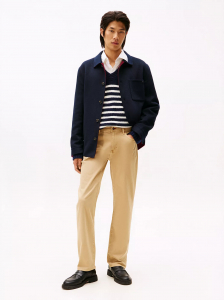 Garment Washed Straight 5-Pocket Pant