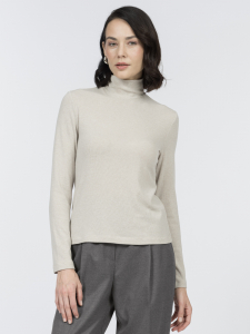 Водолазка из вискозного трикотажа с шерстью