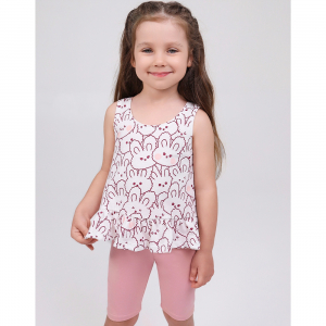 Комплект топ кулирка , велосипедки кулирка с лайкрой 7072100304