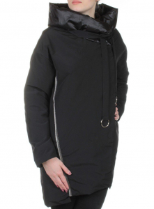 260 BLACK Пальто женское свободного кроя Visdeer