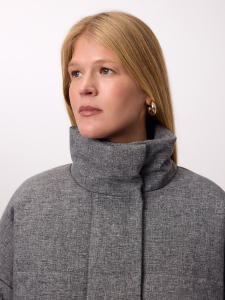 Пальто зимнее стеганое с мембраной