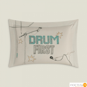 TOGAS АРДИСС беж-сер Наволочка 50x70-1, 1 пр, хл/сат.