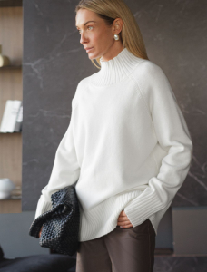 Джемпер из пряжи с кашемиром