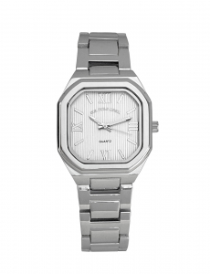 LADIES SILVER LINK ANALOG WATCH