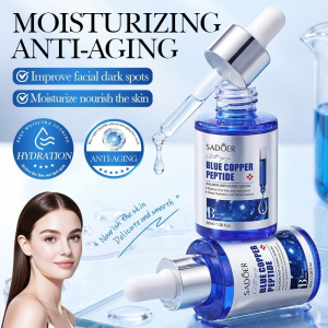 Антивозрастная увлажняющая сыворотка для лица с пептидами медиSADOER Blue Copper Peptide Salmon Anti-Wrinkle Essence, 30 мл