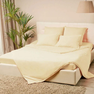 Пододеяльник трикотаж молочный