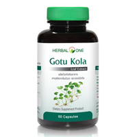 Капсулы Готу Кола (Centella asiatica) Herbal One 60 капсул
