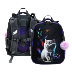 Рюкзак каркасный школьный 38 х 30 х 16 см, эргономичная спинка, Stavia 