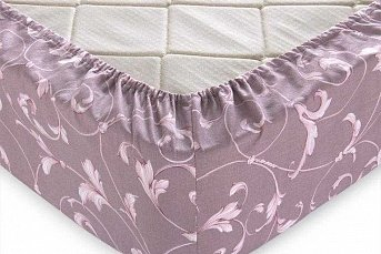 Простынь на резинке микросатин