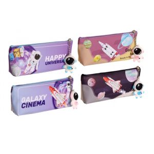 Пенал школьный на молнии, с подвеской, 