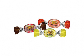«KrutFrut», карамель с шипучей начинкой кола, апельсин, лимон (упаковка 1 кг)