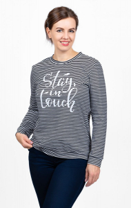 Кофта с длинным рукавом, принт (605-1)