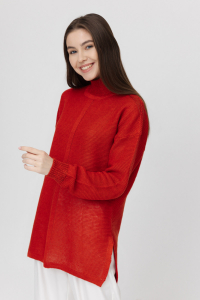 Джемпер из льна 4-308 шиповник