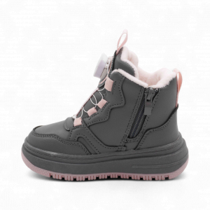 Кроссовки зимние на меху В7187-15 серые