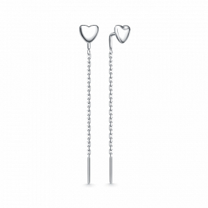 Серьги родированные серебро 925*