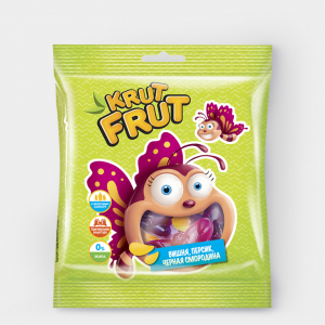 «KrutFrut», мармелад жевательный в форме милых  бабочек, 70 г