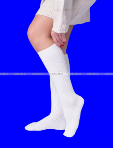 2 ПАРЫ - Зувей термогольфы женские шерсть ЛАМЫ арт. 2266 МОЛОЧНЫЕ