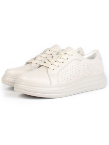 05-PDE32-2 BEIGE Кроссовки женские (натуральная кожа)