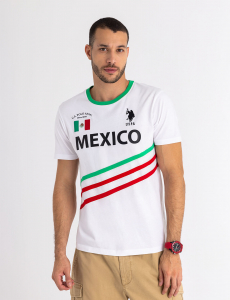 MEXICO DUAL STRIPE JERSEY T-SHIRT
