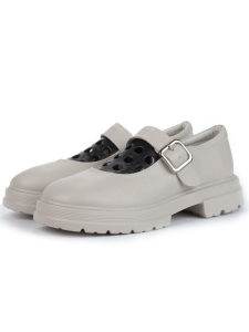 06-PDE38-2 GRAY Туфли женские (натуральная кожа)