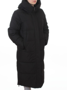 L667 BLACK Пальто зимнее женское (200 гр. холлофайбер)