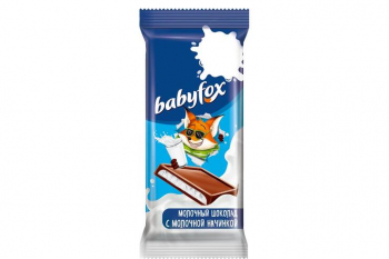 «BabyFox», молочный шоколад, 24 г (упаковка 30 шт)
