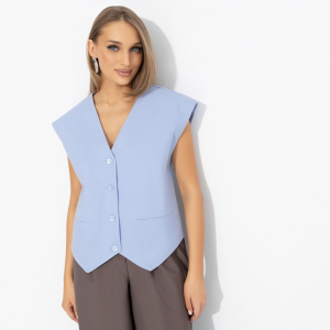 Жилет оверсайз, Дерзкий шарм (голубой)