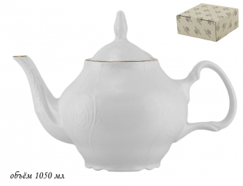 226-021 Чайник 1 л MARIA GOLD в под.упак (х6)Фарфор