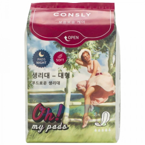 Consly Oh! My Pads Ночные гигиенические прокладки, 8 шт