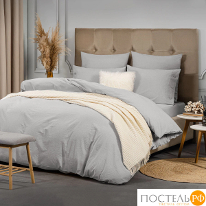 PRIME PRIVE СМОГЕН с-сер КПБ 145х205-1/180х220-1/50х70-2, 4 пр., хл.