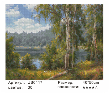US0417 Без подрамника мозаика 40*50