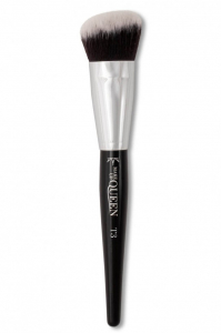 Кисть для лица MakeUp Queen скошенная синтетика малая - T3