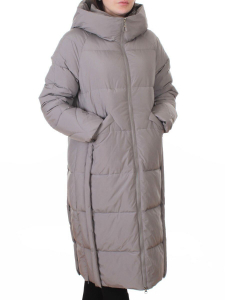 018 GRAY Пальто зимнее женское (200 гр. холлофайбер)