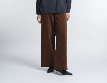 Прямые брюки из хлопкового вельветина