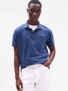 Regular Fit Monotype Mouline Polo