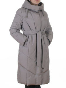 6628B GRAY Пальто зимнее женское (200 гр. холлофайбер)