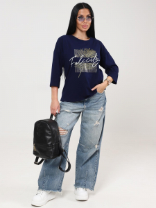 Хоста - футболка чернильный