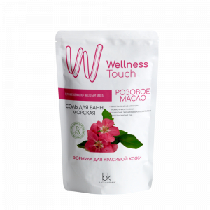 Соль для ванн морская Wellness Touch Розовое масло 460 г BelKosmex