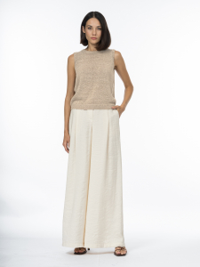 Брюки из модала с эффектом крэш