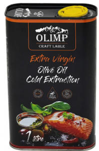 6 Масло оливковове нерафинированное Olimp Fish Craft Label Extra Virgin 1л Греция