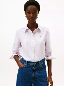Regular Fit Stripe Stretch Oxford Shirt