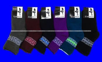 ЮстаТекс носки женские 2с41 внутри махра со слабой резинкой